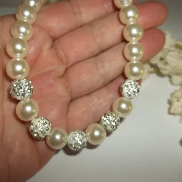 Pre-owned Missing Some Stones, Necklace, Pearl Necklace, Cream Necklace, 7872 - Picture 6 of 6